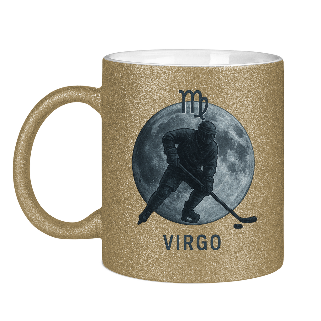 Glitzertasse STERNZEICHEN VIRGO / JUNGFRAU