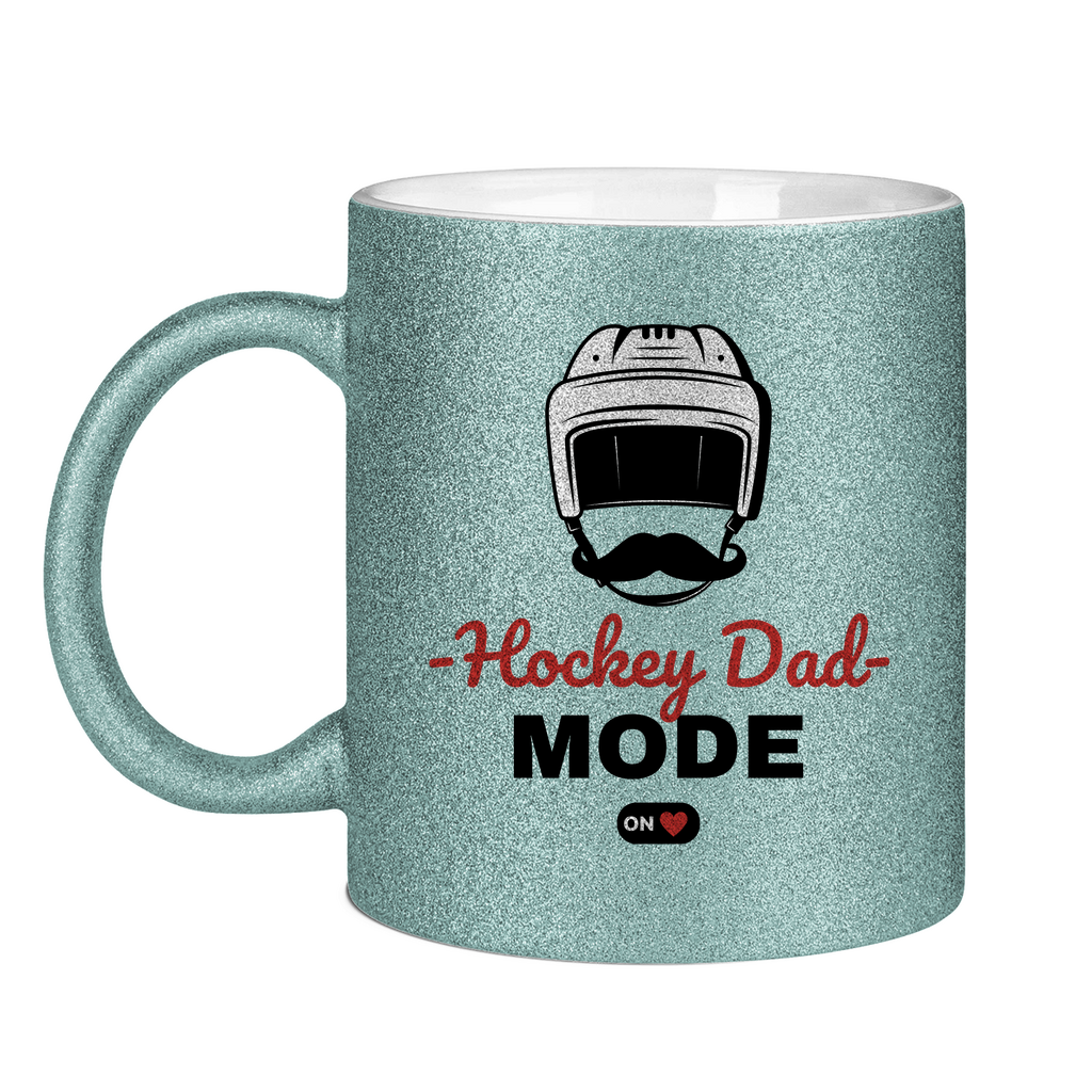 Glitzertasse HOCKEYDAD MODE