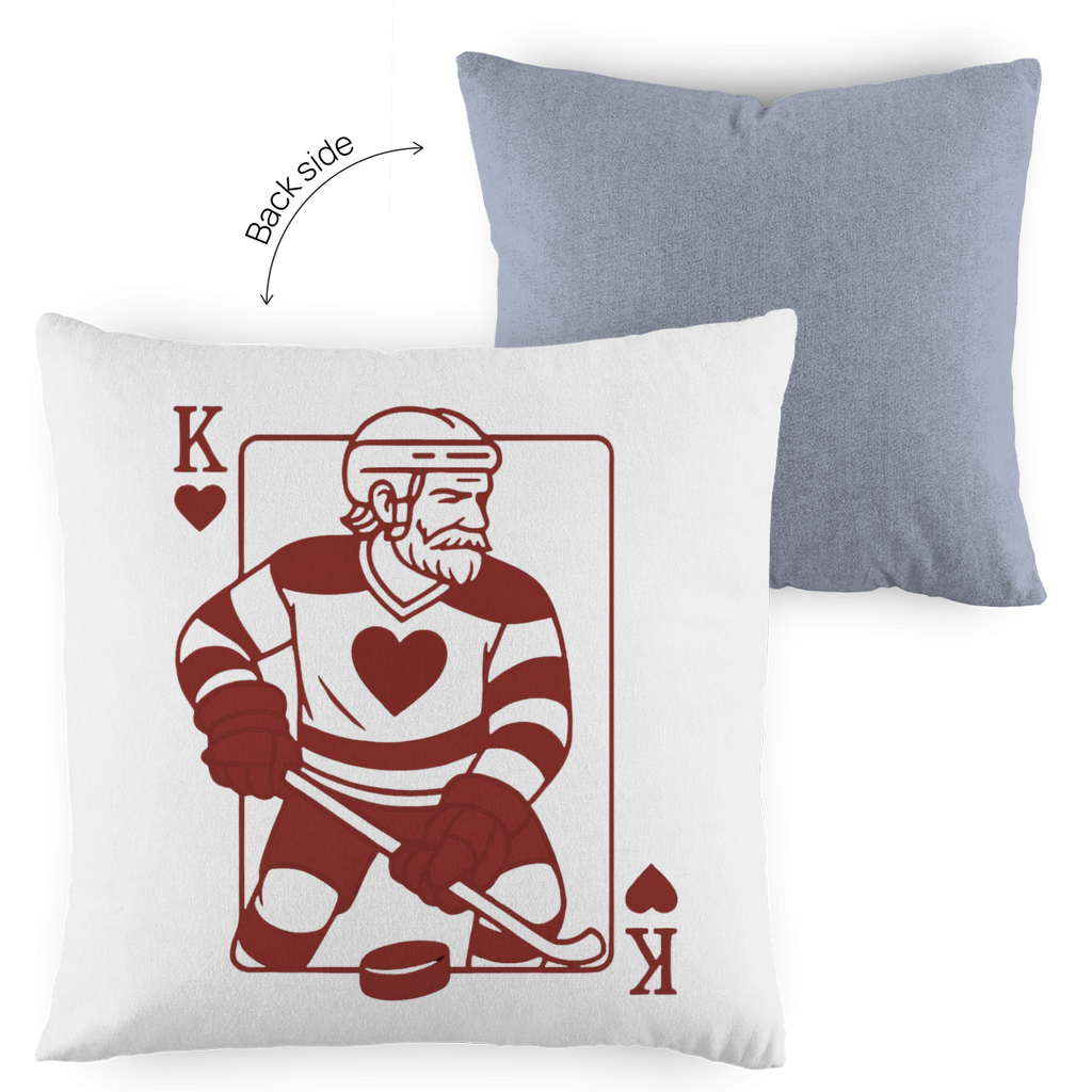 Kopfkissen zweifarbig HOCKEY HERZKÖNIG