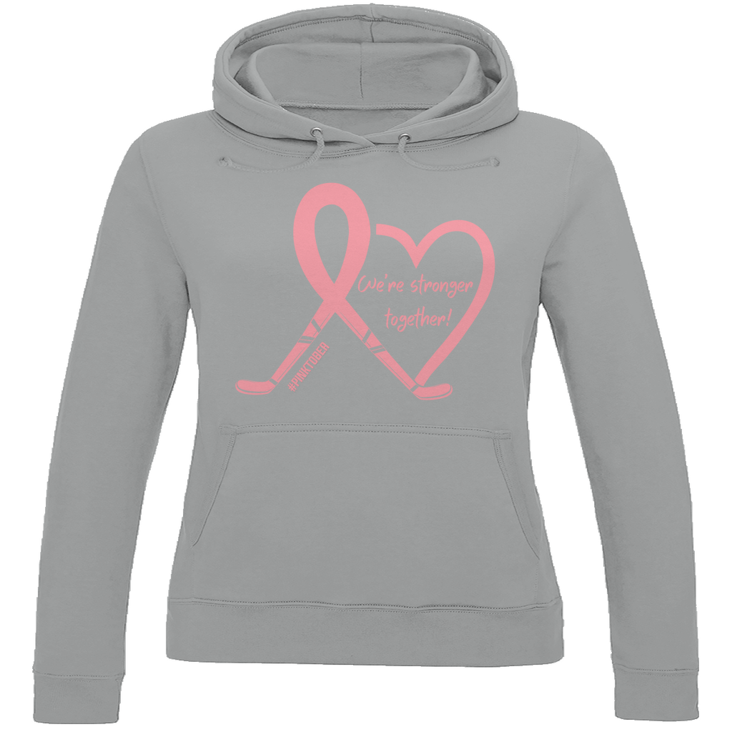 Ladies Hoodie PINKTOBER STRONGER TOGETHER
