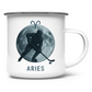 Emaille Tasse STERNZEICHEN ARIES / WIDDER