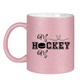 Glitzertasse HOCKEY MOM HEART