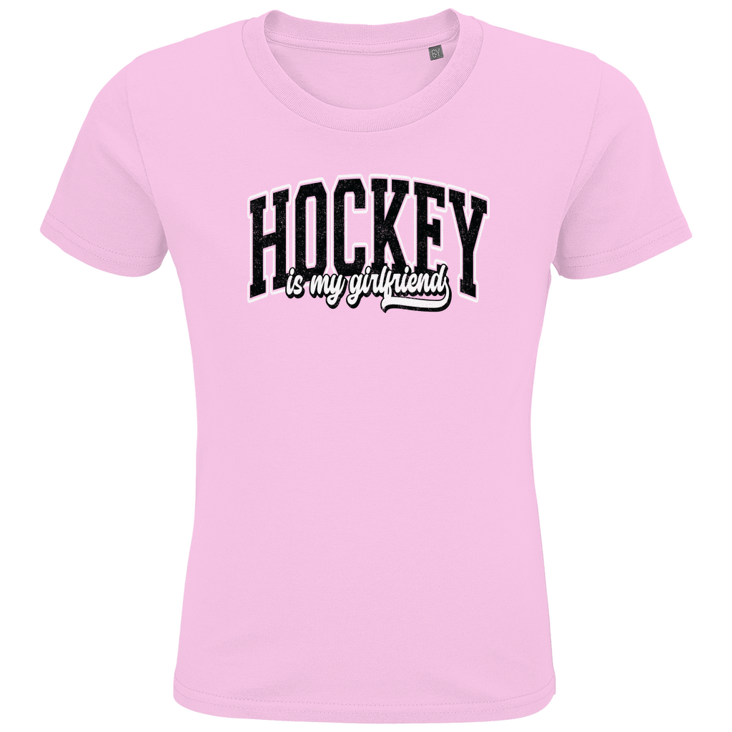 Kids T-Shirt HOCKEY IS MY GIRLFRIEND