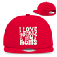 Snapback I LOVE HOCKEY & HOT MOMS
