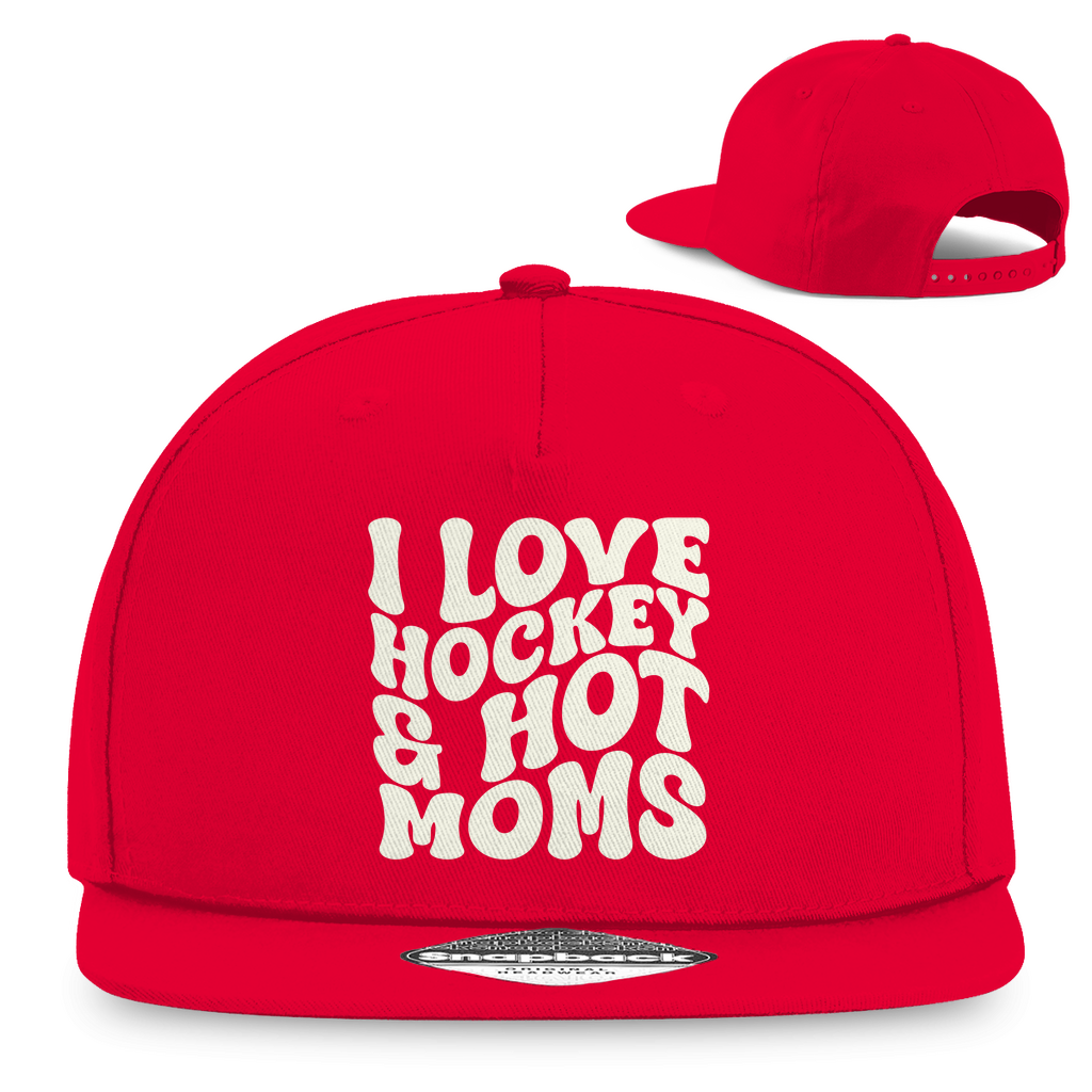 Snapback I LOVE HOCKEY & HOT MOMS