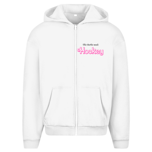 Oversize Zipper BARBIE NEEDS HOCKEY