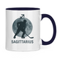 Tasse zweifarbig STERNZEICHEN SAGITTARIUS / SCHÜTZE
