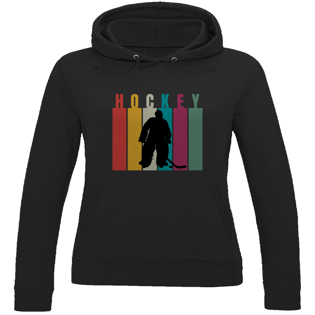 Ladies Hoodie COLOURFUL HOCKEY GOALIE