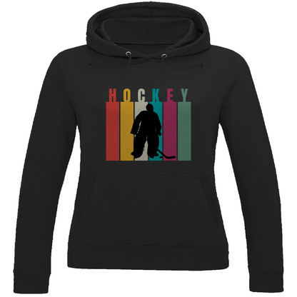 Ladies Hoodie COLOURFUL HOCKEY GOALIE