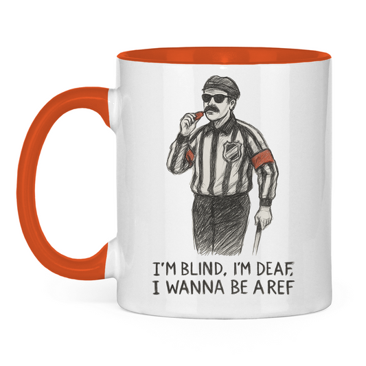 Tasse zweifarbig WANNA BE A REF