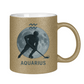Glitzertasse STERNZEICHEN AQUARIUS / WASSERMANN