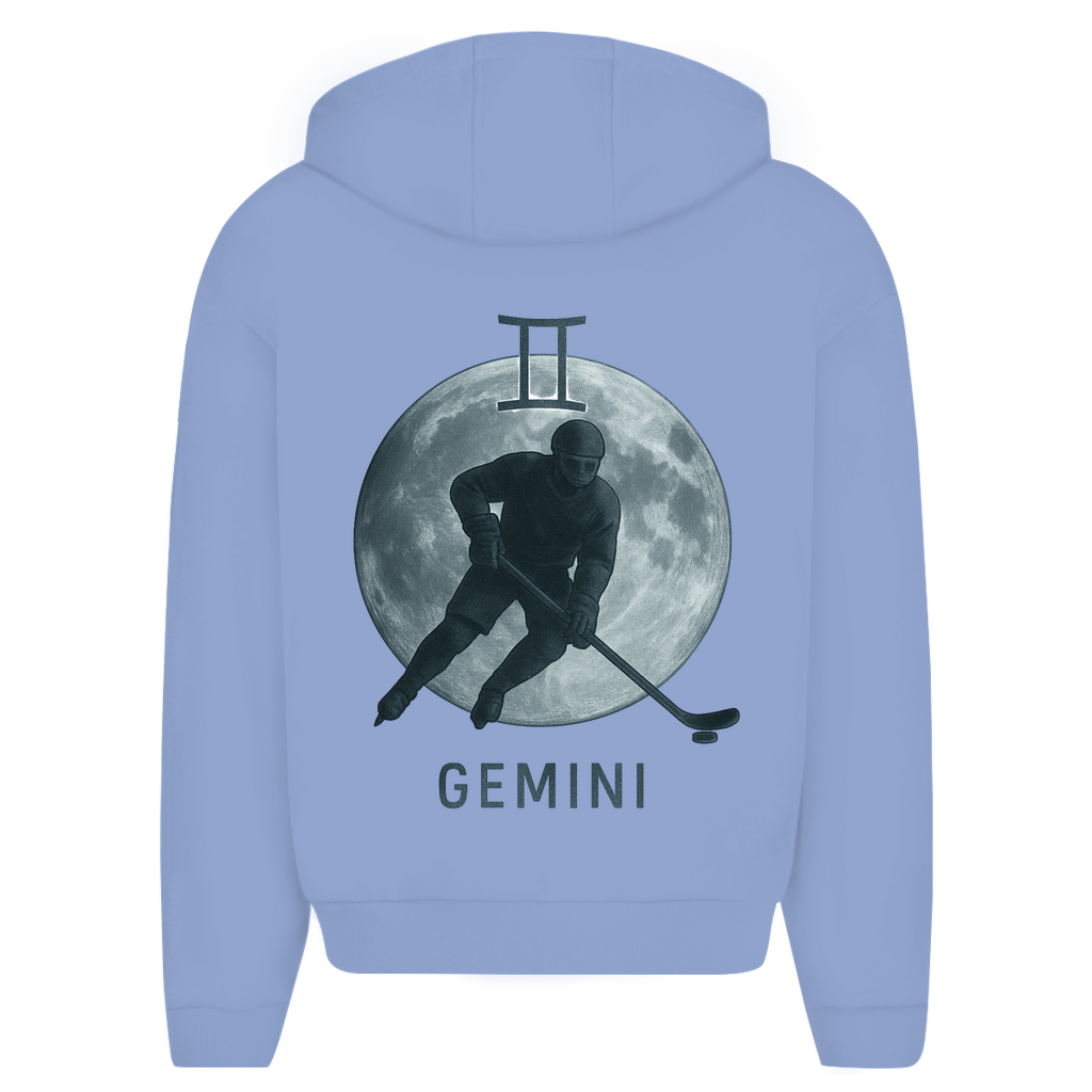 Oversize Zipper STERNZEICHEN GEMINI / ZWILLING (front&back)