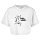 Ladies Crop Top MAMA NEEDS HOCKEY