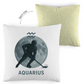 Kopfkissen zweifarbig STERNZEICHEN AQUARIUS / WASSERMANN