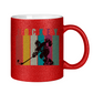 Glitzertasse COLOURFUL HOCKEYPLAYER