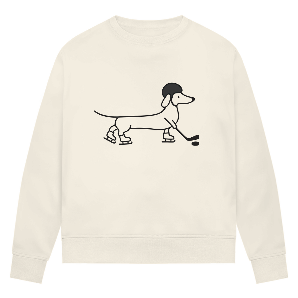 Ladies Sweatshirt HOCKEY DACKEL