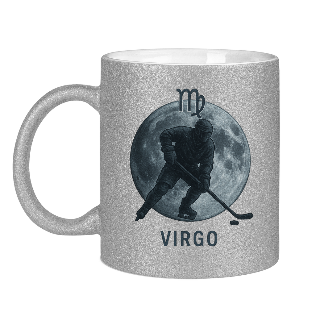 Glitzertasse STERNZEICHEN VIRGO / JUNGFRAU