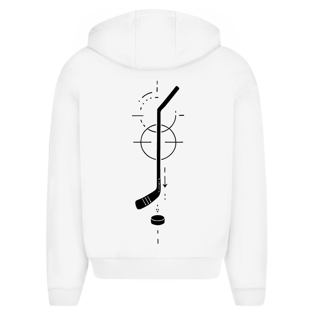 Oversize Zipper HOCKEYSTICK MODERN (front&back)