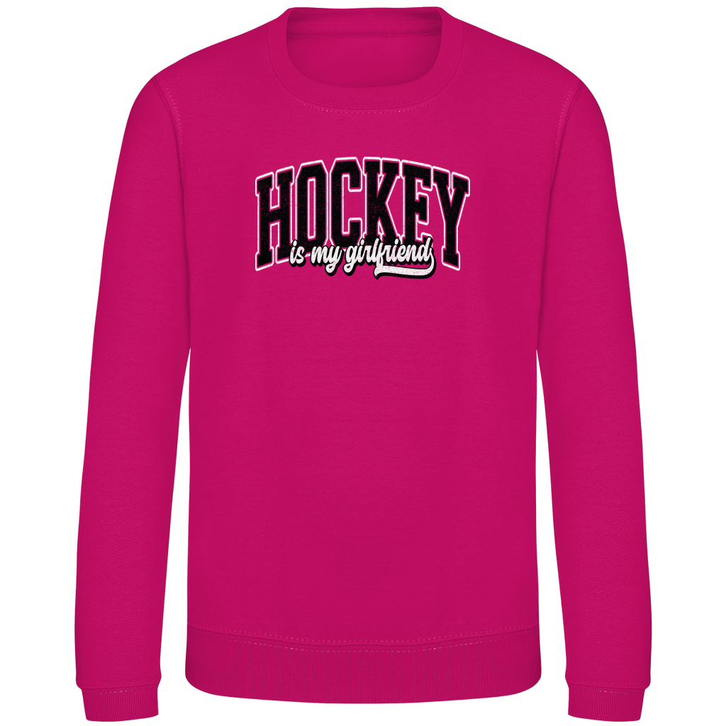 Kids Sweatshirt HOCKEY IS MY GIRLFRIEND