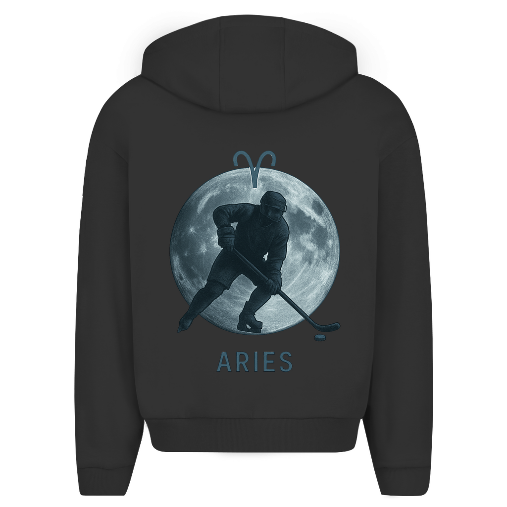 Oversize Zipper STERNZEICHEN ARIES / WIDDER (front&back)