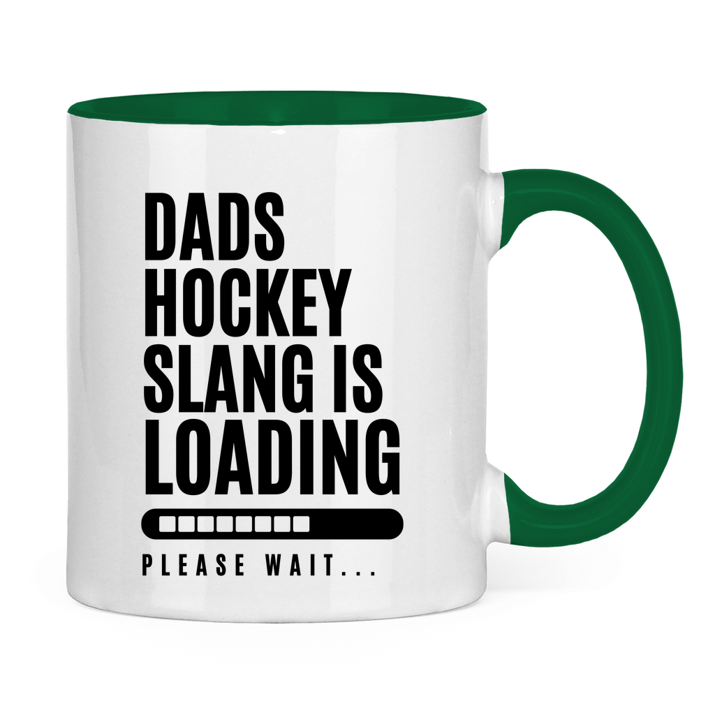 Tasse zweifarbig HOCKEYDADS SLOGAN