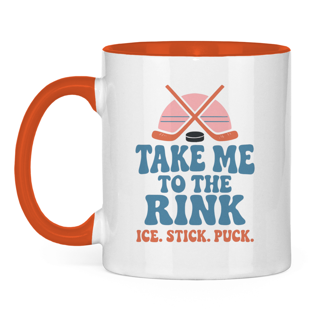 Tasse zweifarbig TAKE ME TO THE RINK