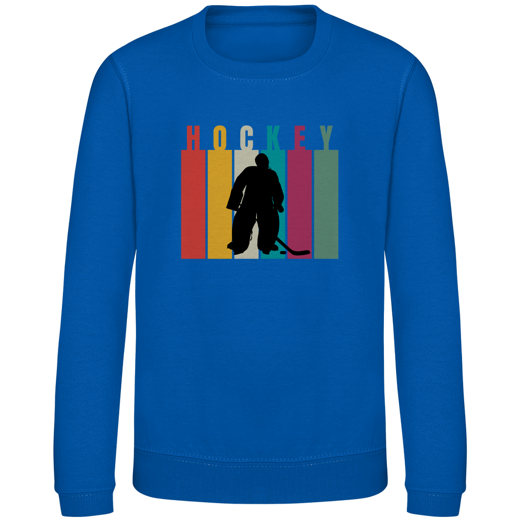 Kids Sweatshirt COLOURFUL HOCKEY GOALIE