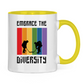 Tasse zweifarbig EMBRACE THE DIVERSITY