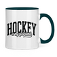Tasse zweifarbig HOCKEY IS MY GIRLFRIEND