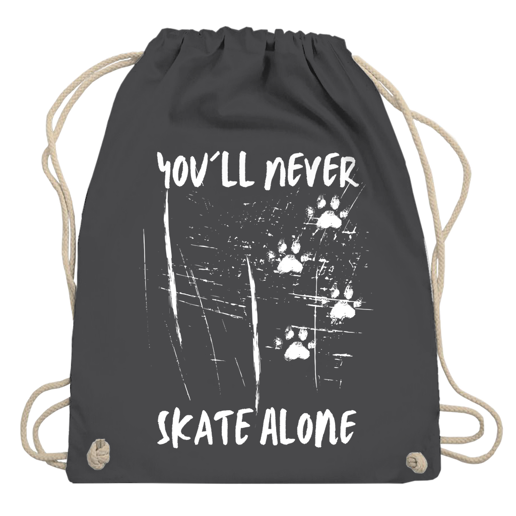 Turnbeutel NEVER SKATE ALONE