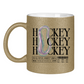 Glitzertasse HOCKEY MODERN