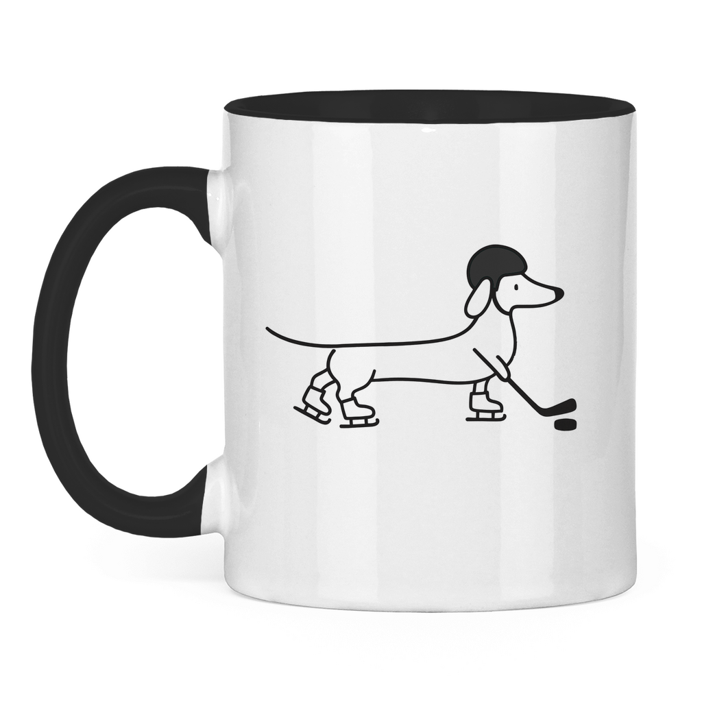 Tasse zweifarbig HOCKEY DACKEL
