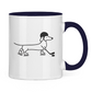 Tasse zweifarbig HOCKEY DACKEL