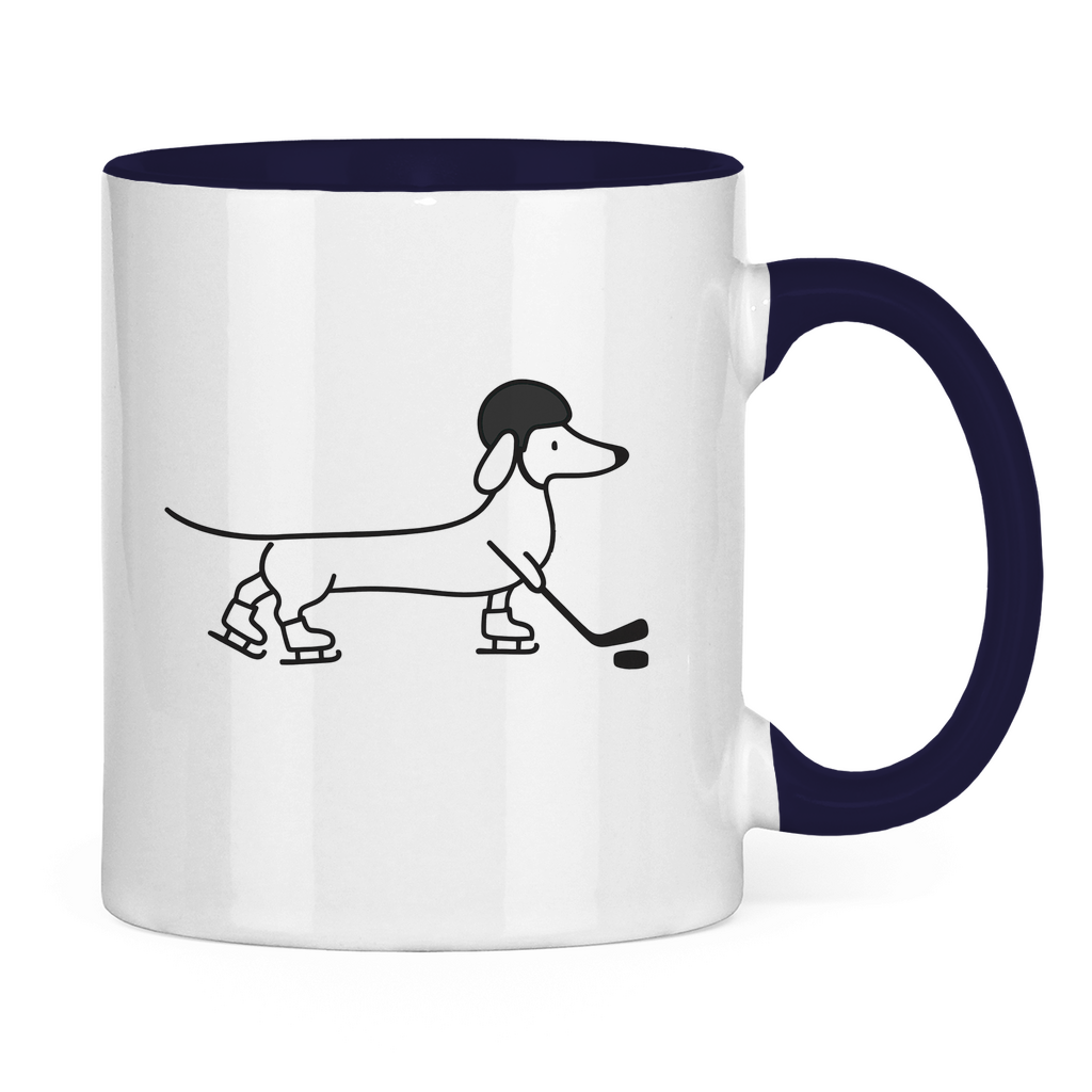 Tasse zweifarbig HOCKEY DACKEL