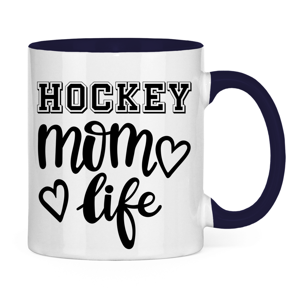 Tasse zweifarbig HOCKEY MOM LIFE