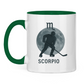 Tasse zweifarbig STERNZEICHEN SCORPIO / SKORPION