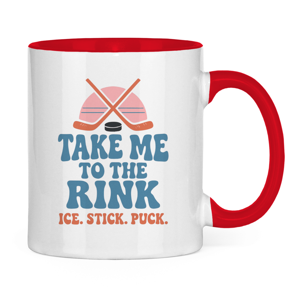 Tasse zweifarbig TAKE ME TO THE RINK
