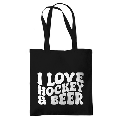 Tragetasche  I LOVE HOCKEY & BEER