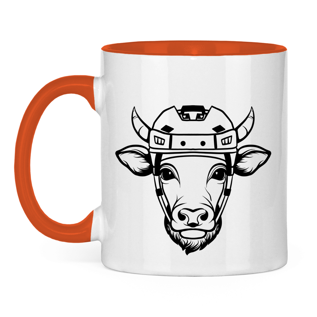 Tasse zweifarbig HOCKEYKUH