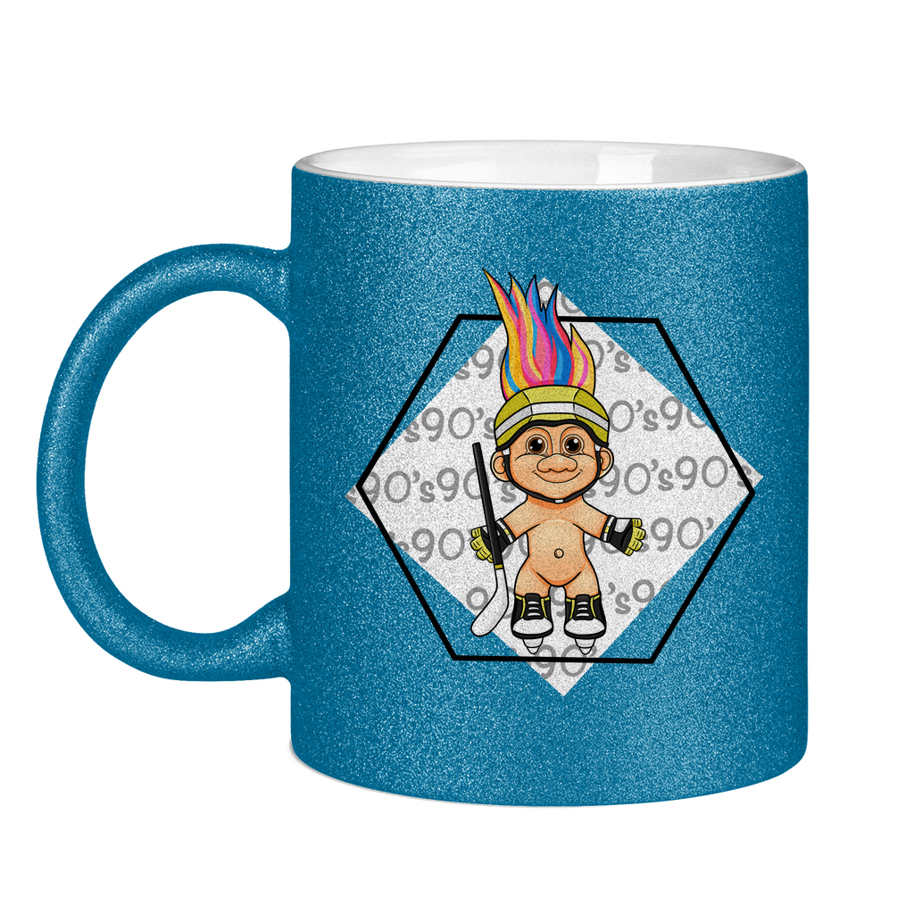 Glitzertasse HOCKEYTROLL