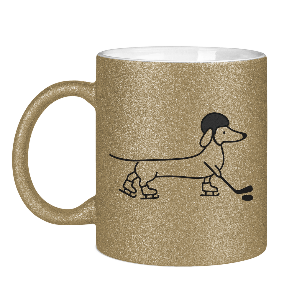 Glitzertasse HOCKEY DACKEL