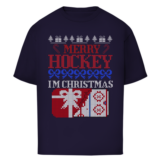 Oversize T-Shirt UGLY CHRISTMAS MERRY HOCKEY