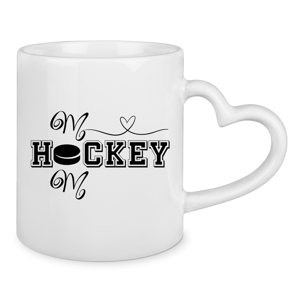 Tasse mit Herzhenkel HOCKEYMOM HEART