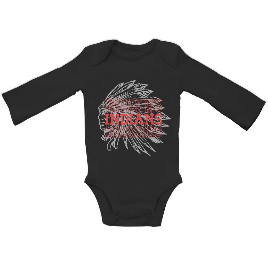 Babybody Langarm INDIANS HEAD