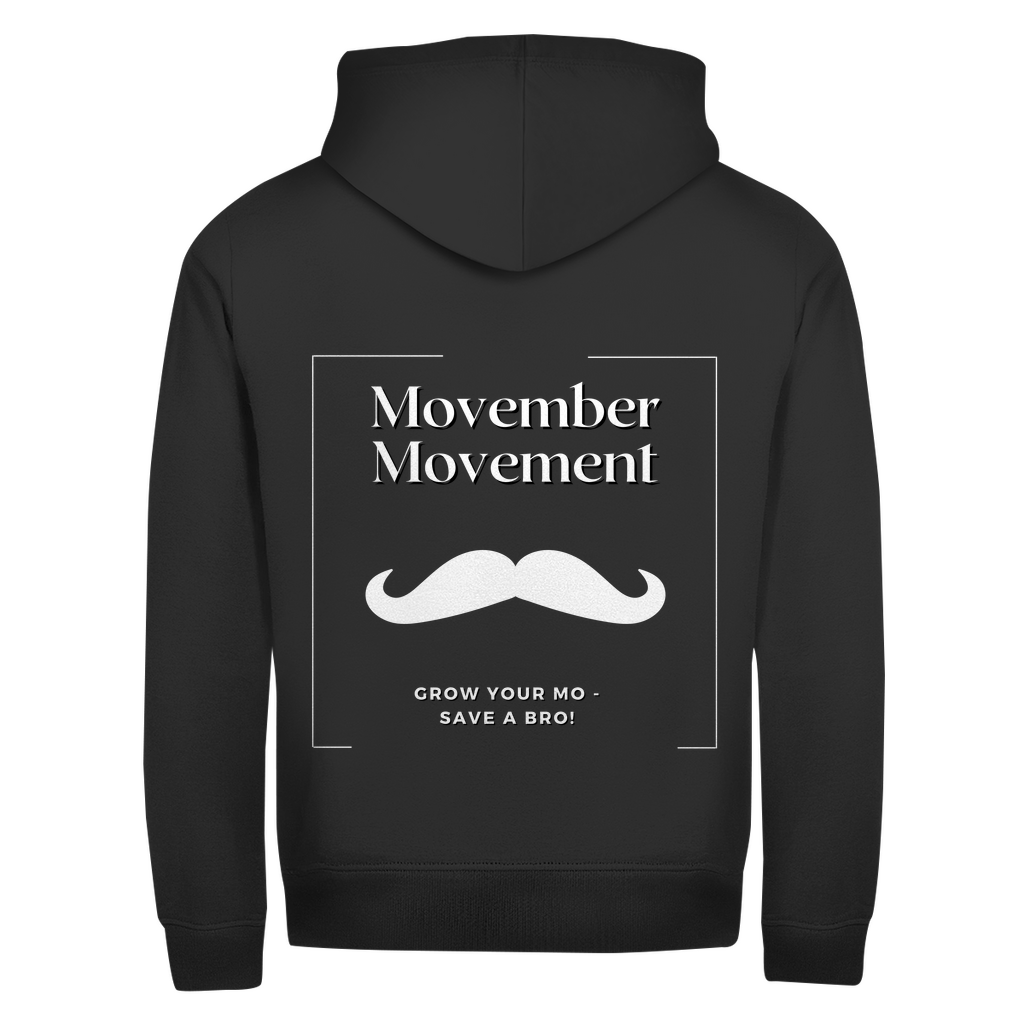 Unisex Zipper MOVEMBER MOVEMENT (front&back)