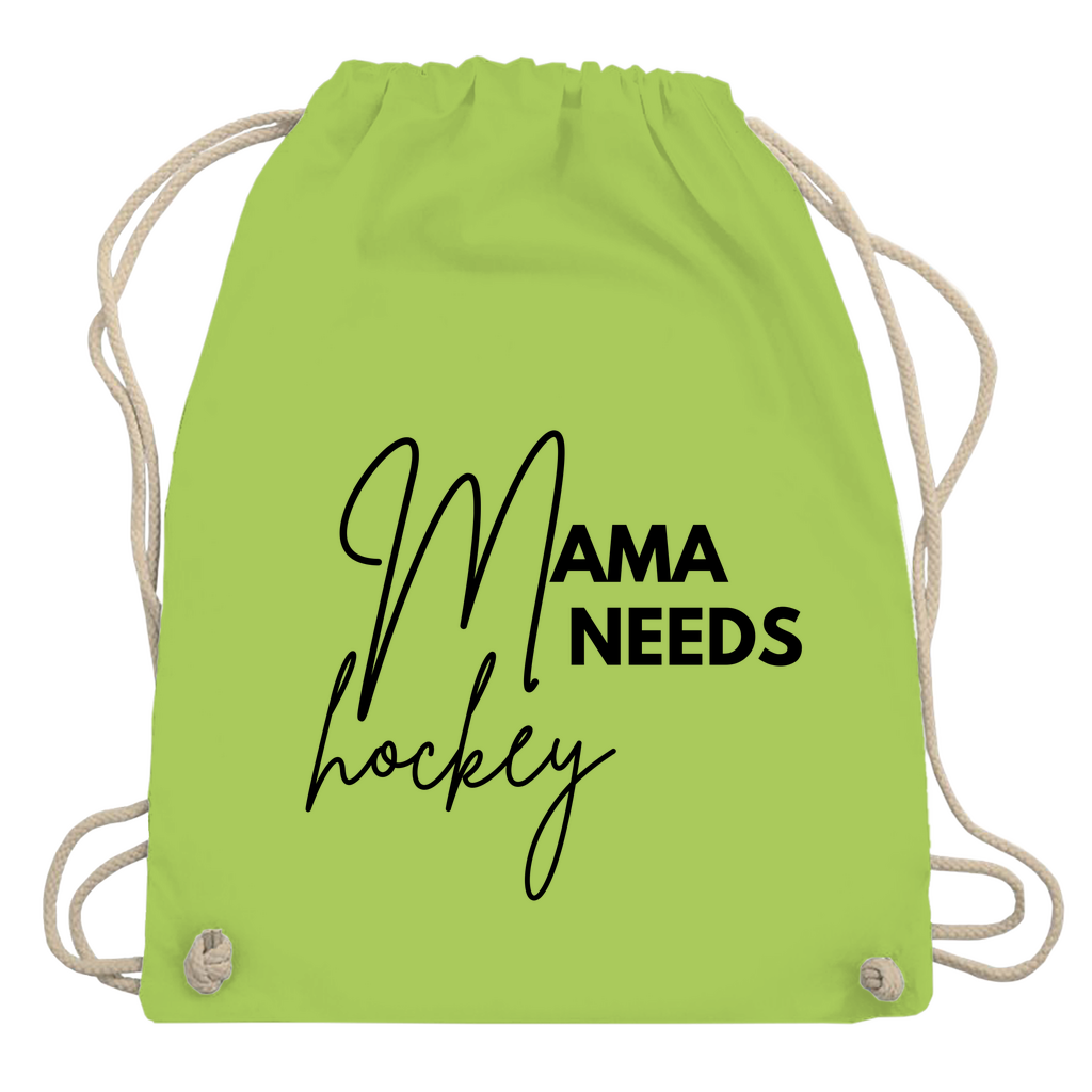 Turnbeutel MAMA NEEDS HOCKEY