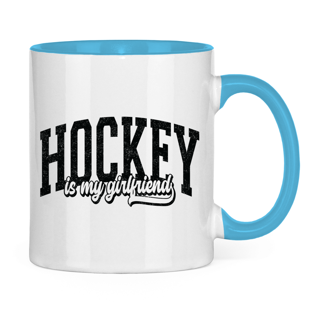 Tasse zweifarbig HOCKEY IS MY GIRLFRIEND