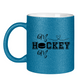 Glitzertasse HOCKEY MOM HEART