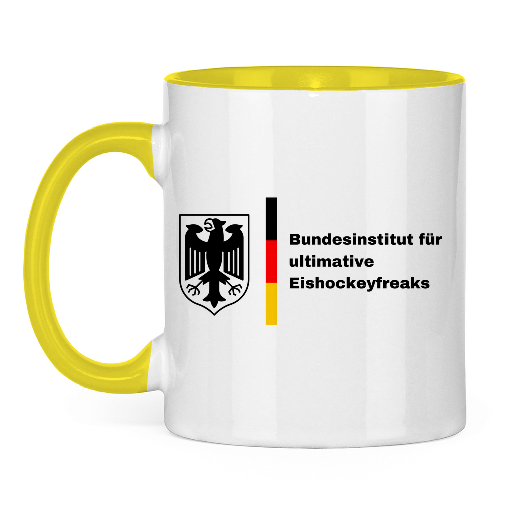 Tasse zweifarbig BUNDESINSTITUT HOCKEYFREAKS