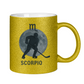 Glitzertasse STERNZEICHEN SCORPIO / SKORPION